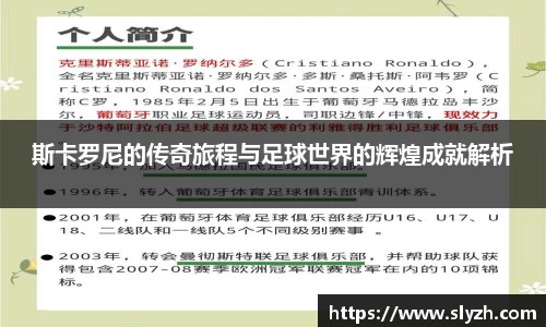 斯卡罗尼的传奇旅程与足球世界的辉煌成就解析